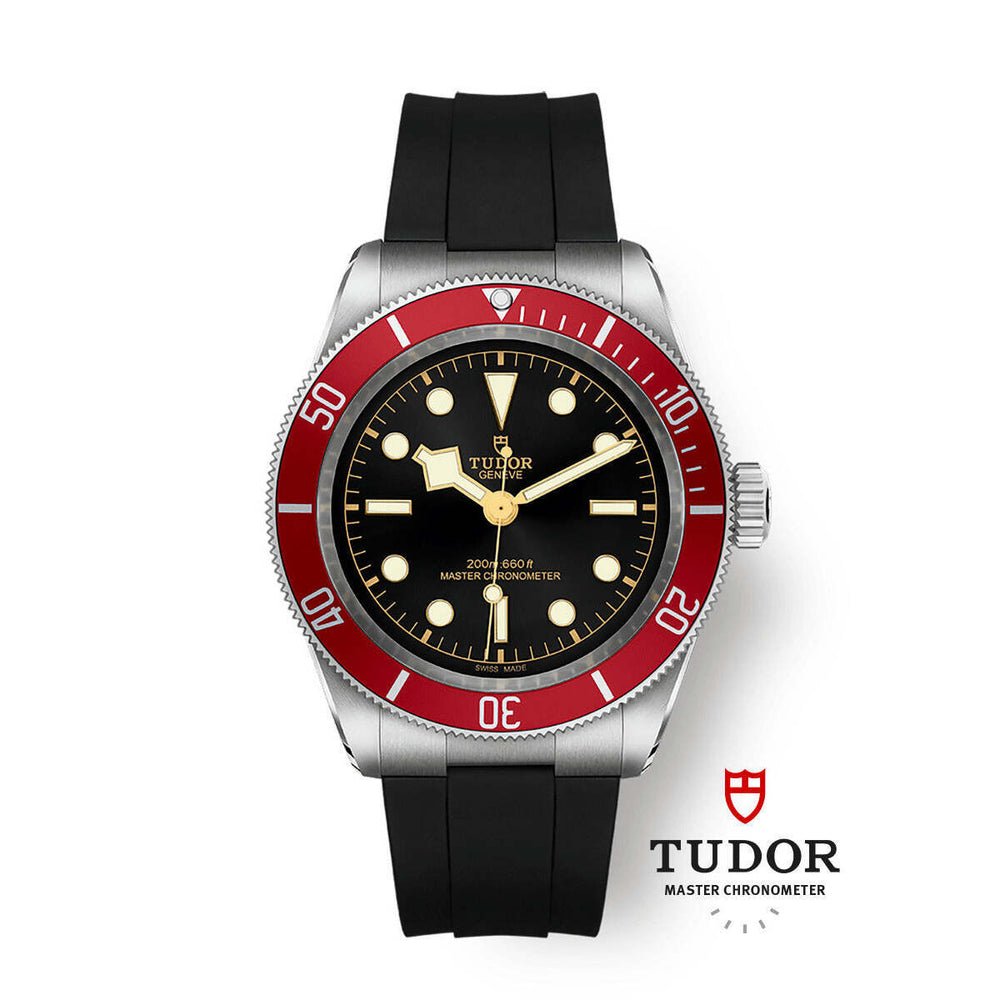Tudor Black Bay M7941A1A0RU-0002 41mm Black rubber strap Black Dial