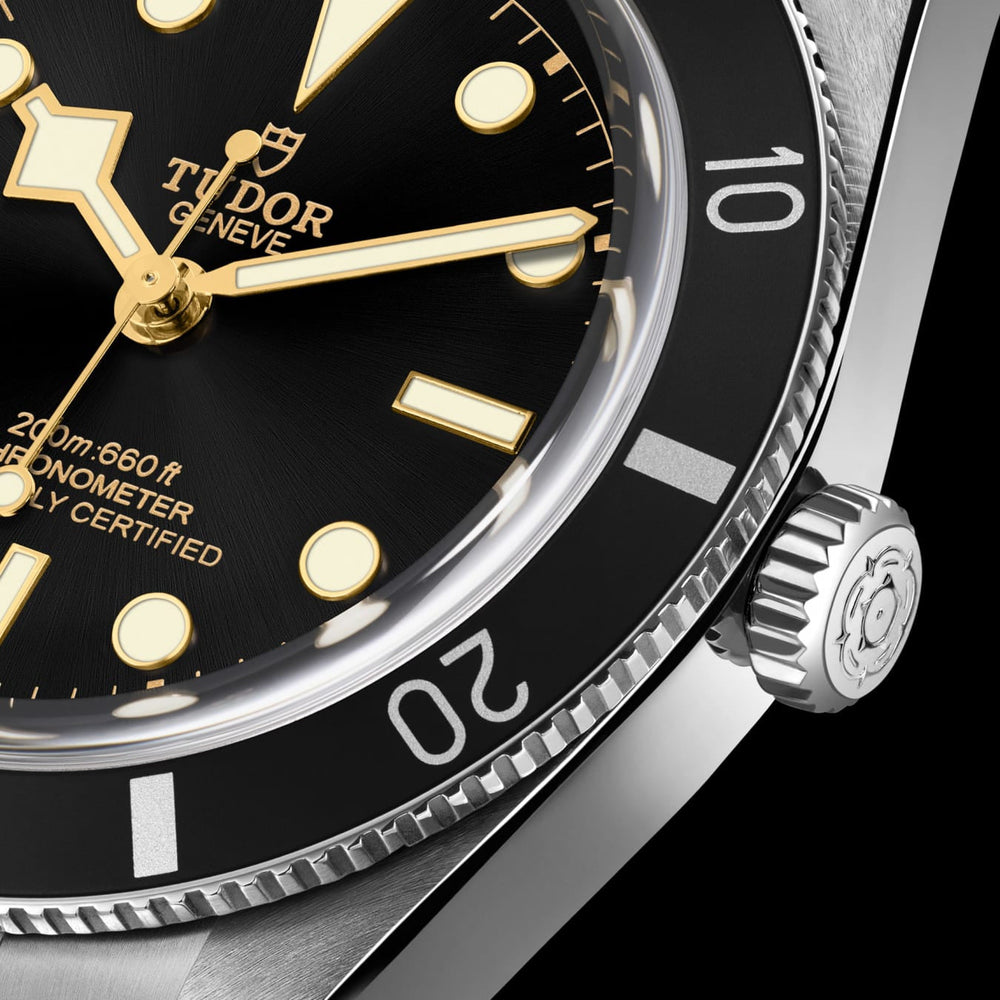 Tudor Black Bay 54 M79000N-0002 37mm Black rubber strap Black Dial  4