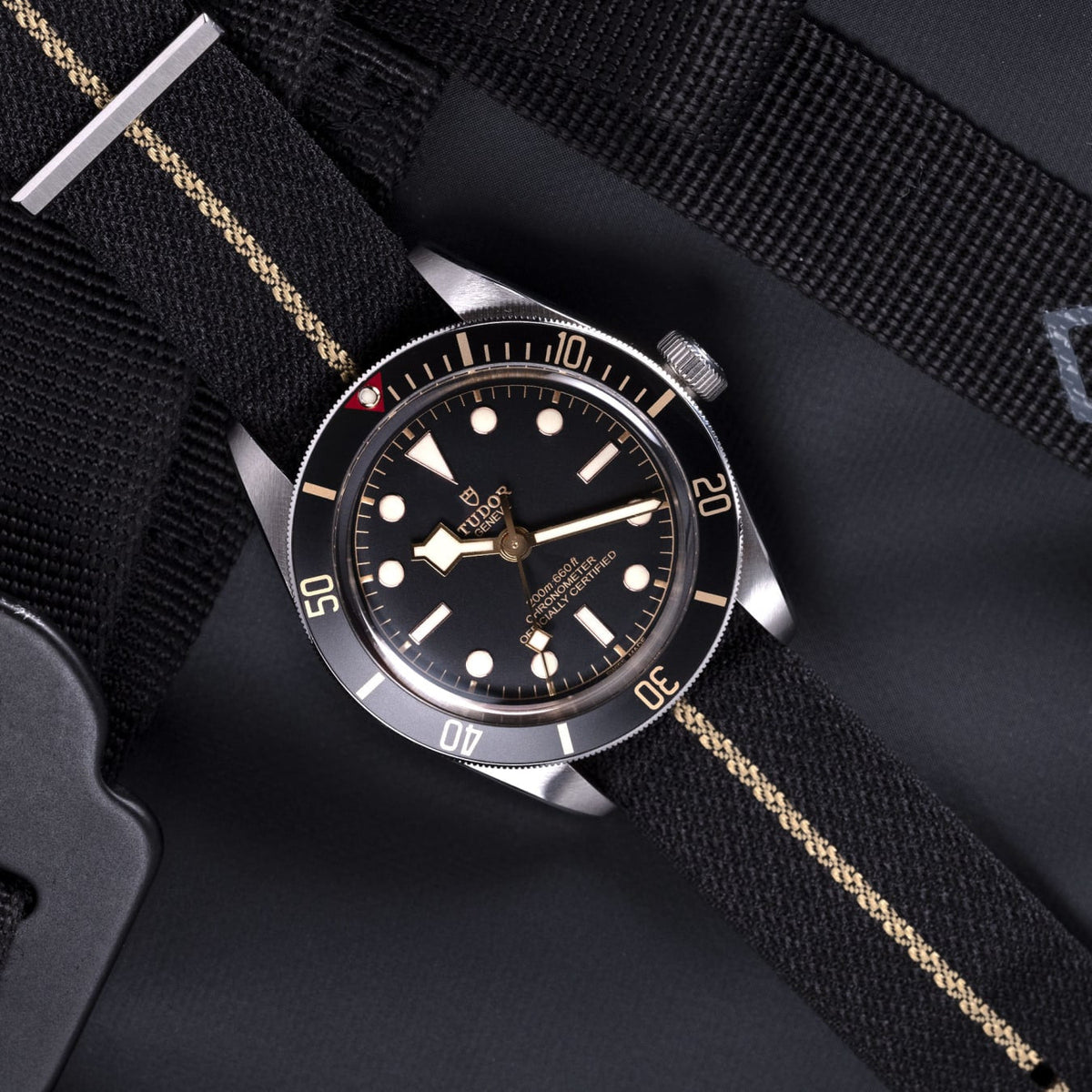 Tudor Black Bay 58 M79030N-0003 39mm Fabric strap Black Dial