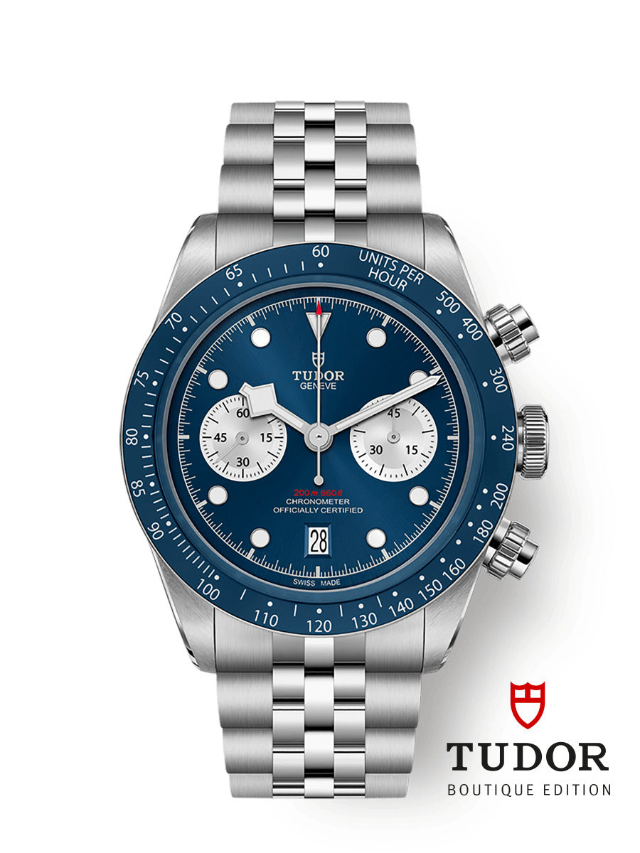 Tudor Black Bay Chrono M79360B-0002 41mm Steel bracelet Blue Dial 