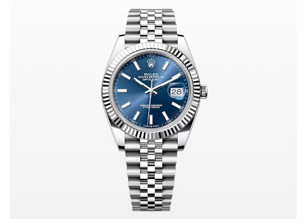 Rolex Datejust 41MM 126334 Jubilee Oyster Motif B Blue Dial New/Complete 2022+