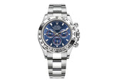 Rolex Cosmograph Daytona 40mm 116509 White Gold Oyster Bright Blue Dial