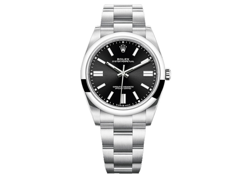 Rolex Oyster Perpetual 41mm 124300 Oystersteel Bright Black Dial