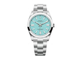 Rolex Oyster Perpetual 41mm 124300 Oystersteel Turquoise Blue Dial