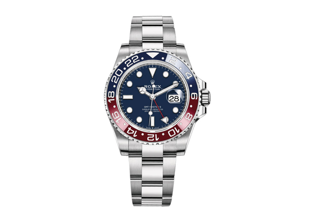 Rolex GMT Master II 40mm 126719 White Gold Oyster Midnight Blue Dial