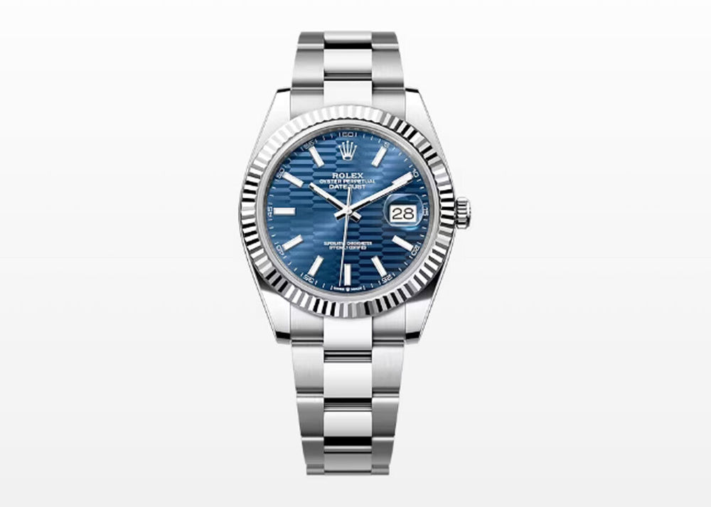 Rolex DateJust 41mm 126334 Oystersteel Blue Motif Dial